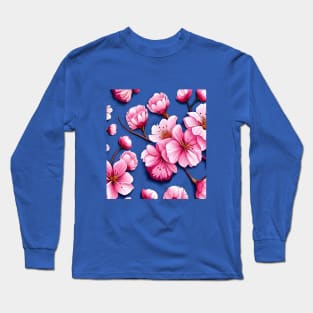 Cherry Blossom Design One Long Sleeve T-Shirt